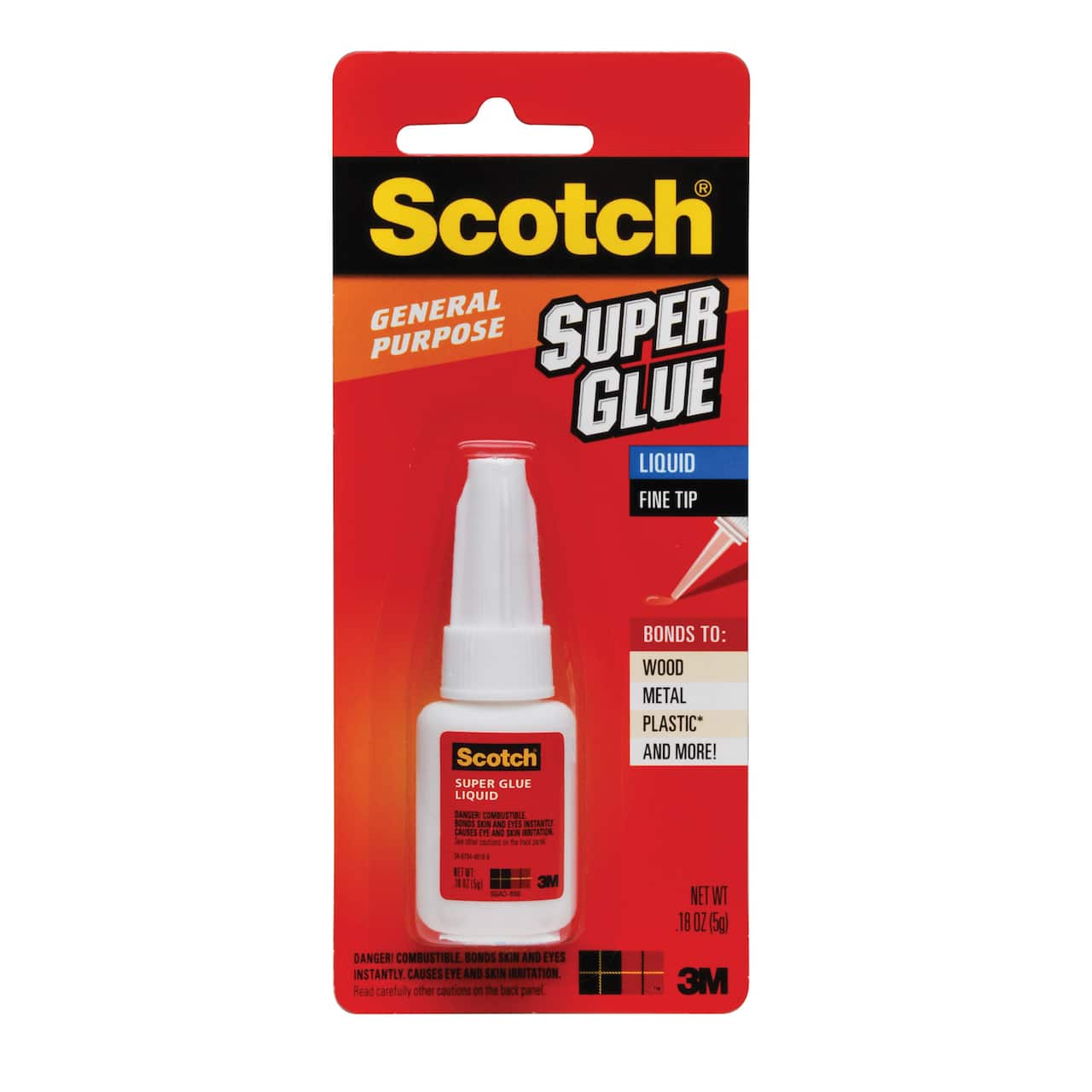 3M™ Scotch® 0.18oz. Fine Tip Liquid Super Glue